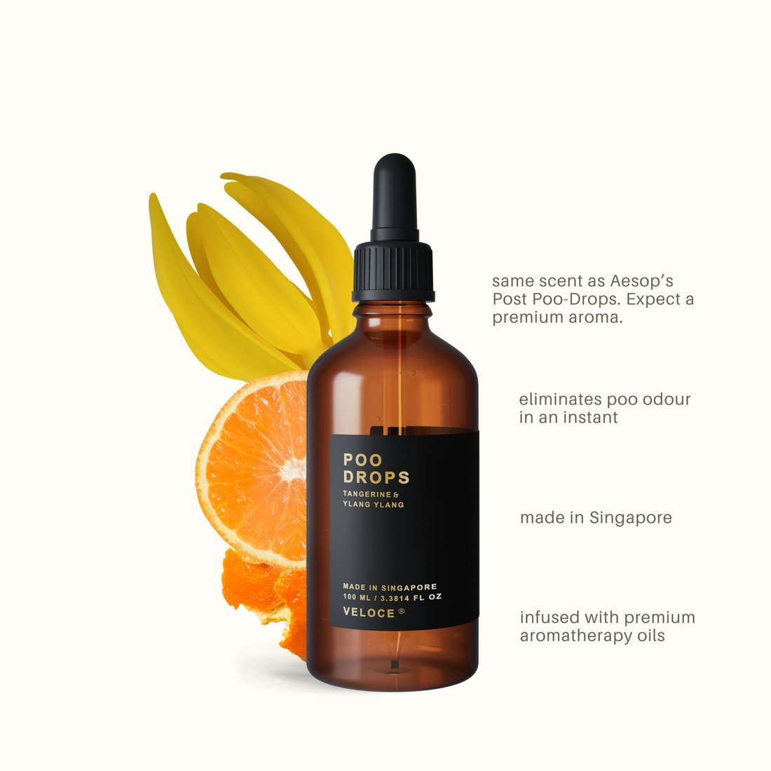 Poo Drops - Tangerine & Ylang Ylang