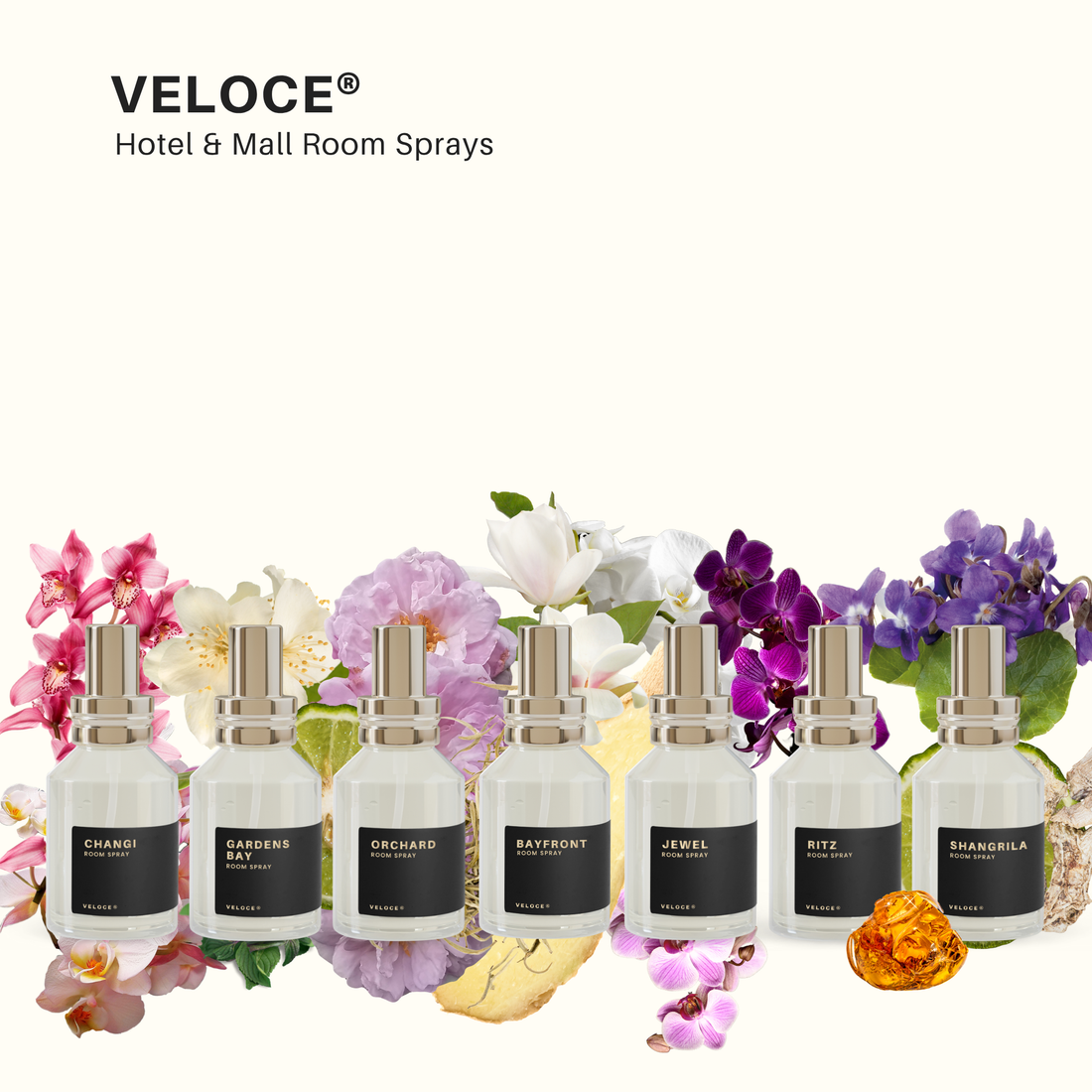 Room Spray Set - 6 Iconic Mall & Hotel Scents