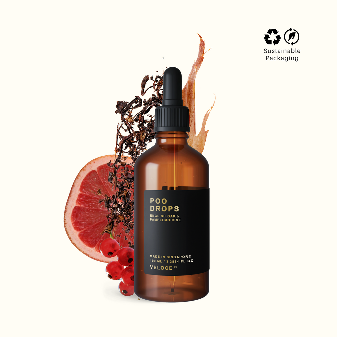 Poo Drops - English Oak & Pamplemousse